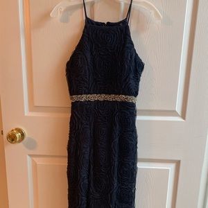 Navy Blue Prom Dress